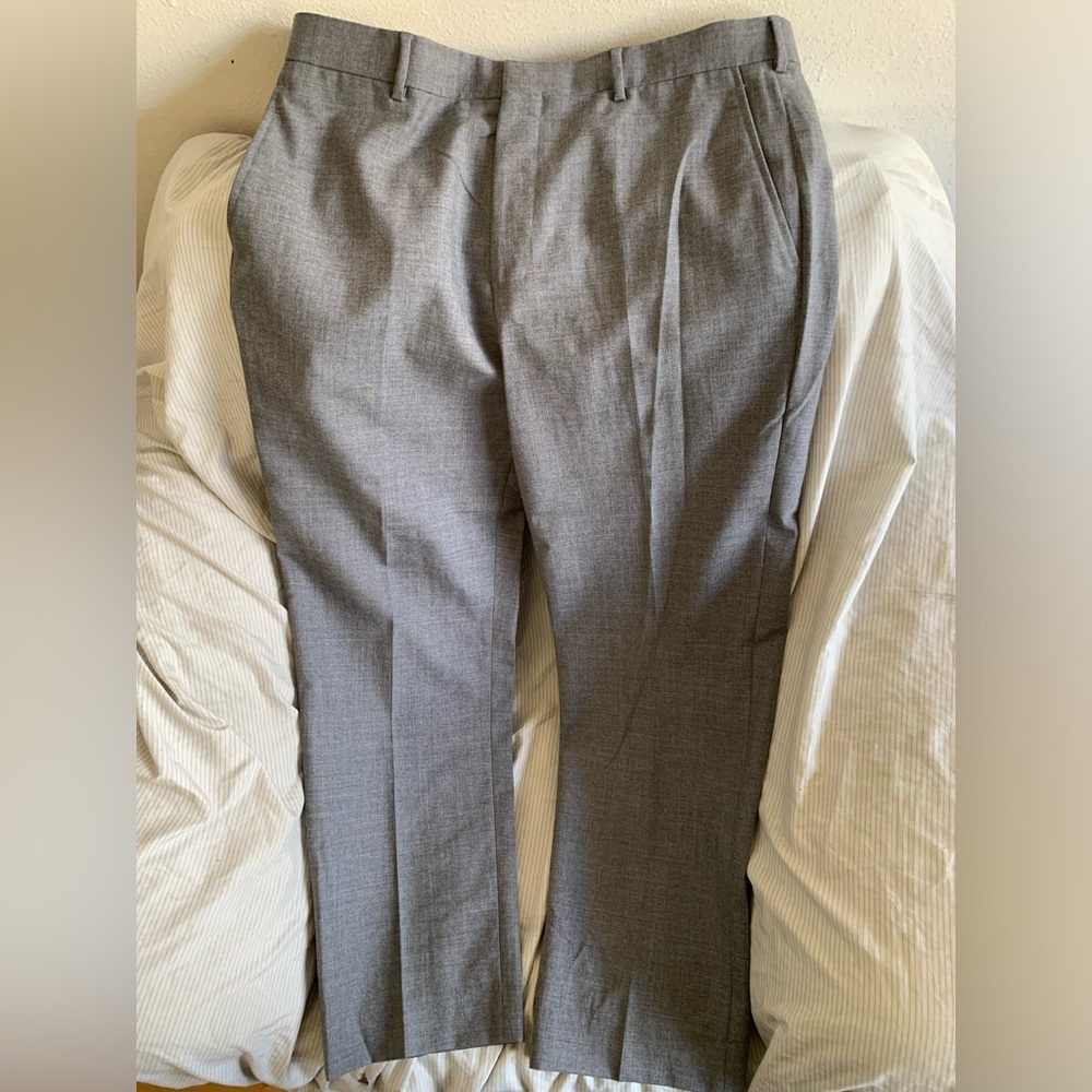 Brooks Brothers Own Make Gray Wool Dress Pants 36 x 30